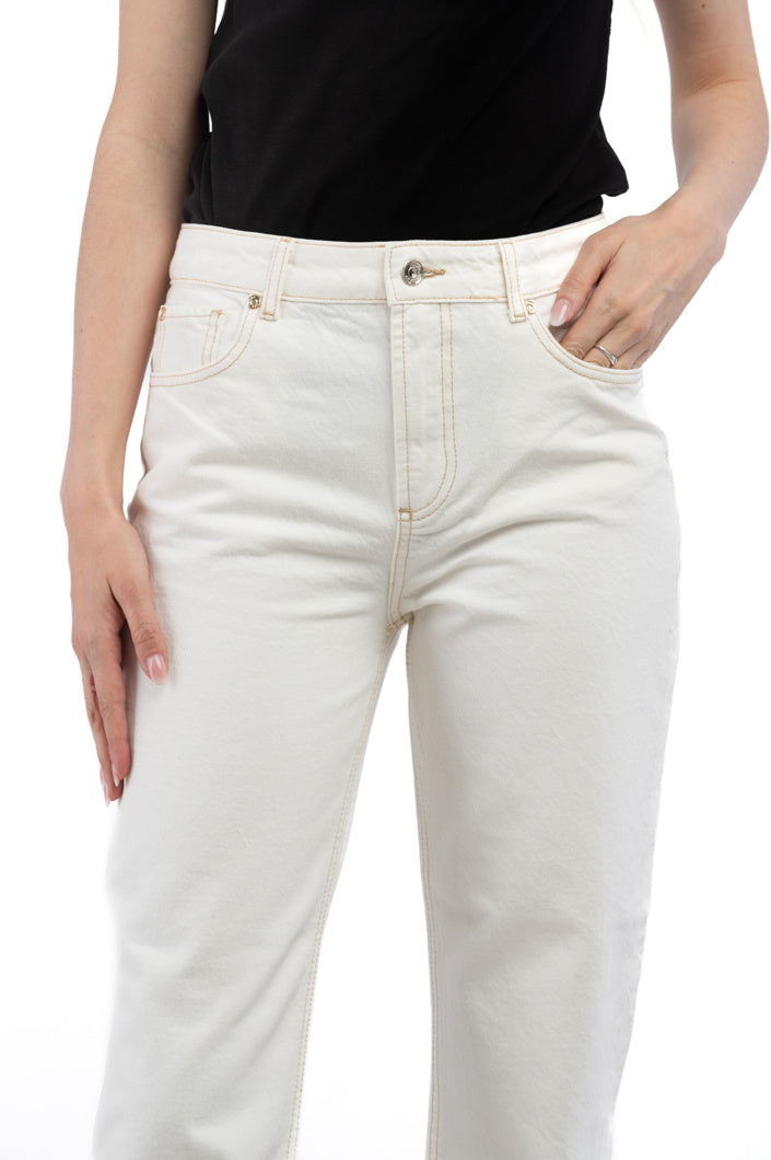 Pantalon - Bianco Lana Femme